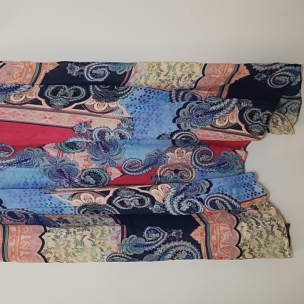 Johnny Was Cordelia Easy Midi Dress Paisley Coastal Sz 1X - Picture 9 of 16